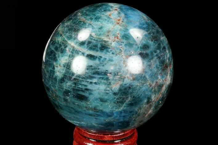 Bright Blue Apatite Sphere - Madagascar #83079